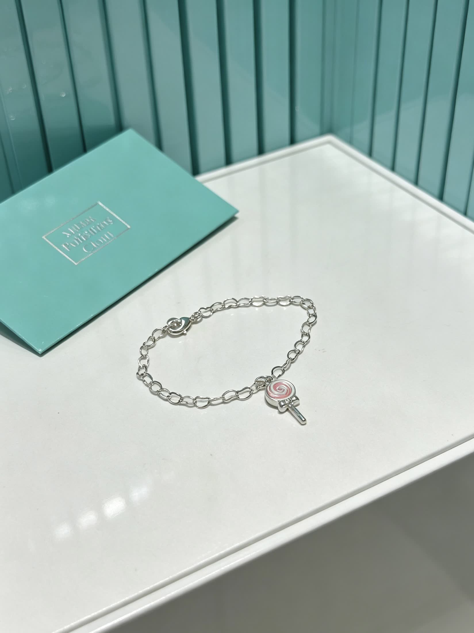 Tiffany & Co. Silver Lollipop Charm Bracelet